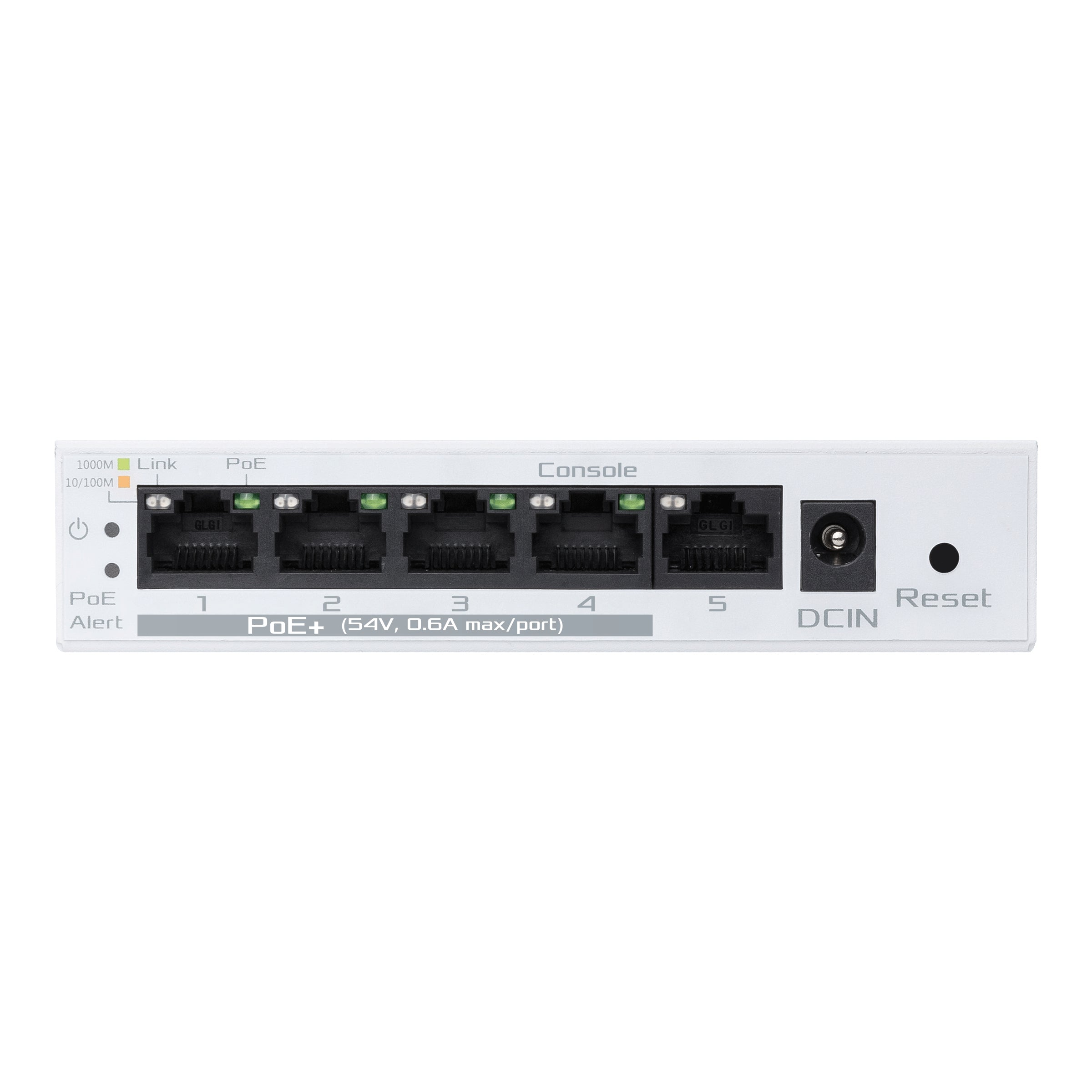ASUS EBP15 5-Port GbE smart managed PoE+ switch 4 PoE+ ports 60W Supports PoE priority setting
