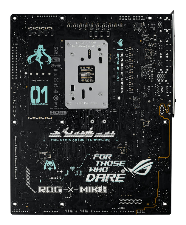 ASUS ROG Strix X870E-H Gaming WiFi 7 Hatsune Miku Edition AMD DDR5 ATX motherboard 1xHDMI 4xM.2 4xSATA