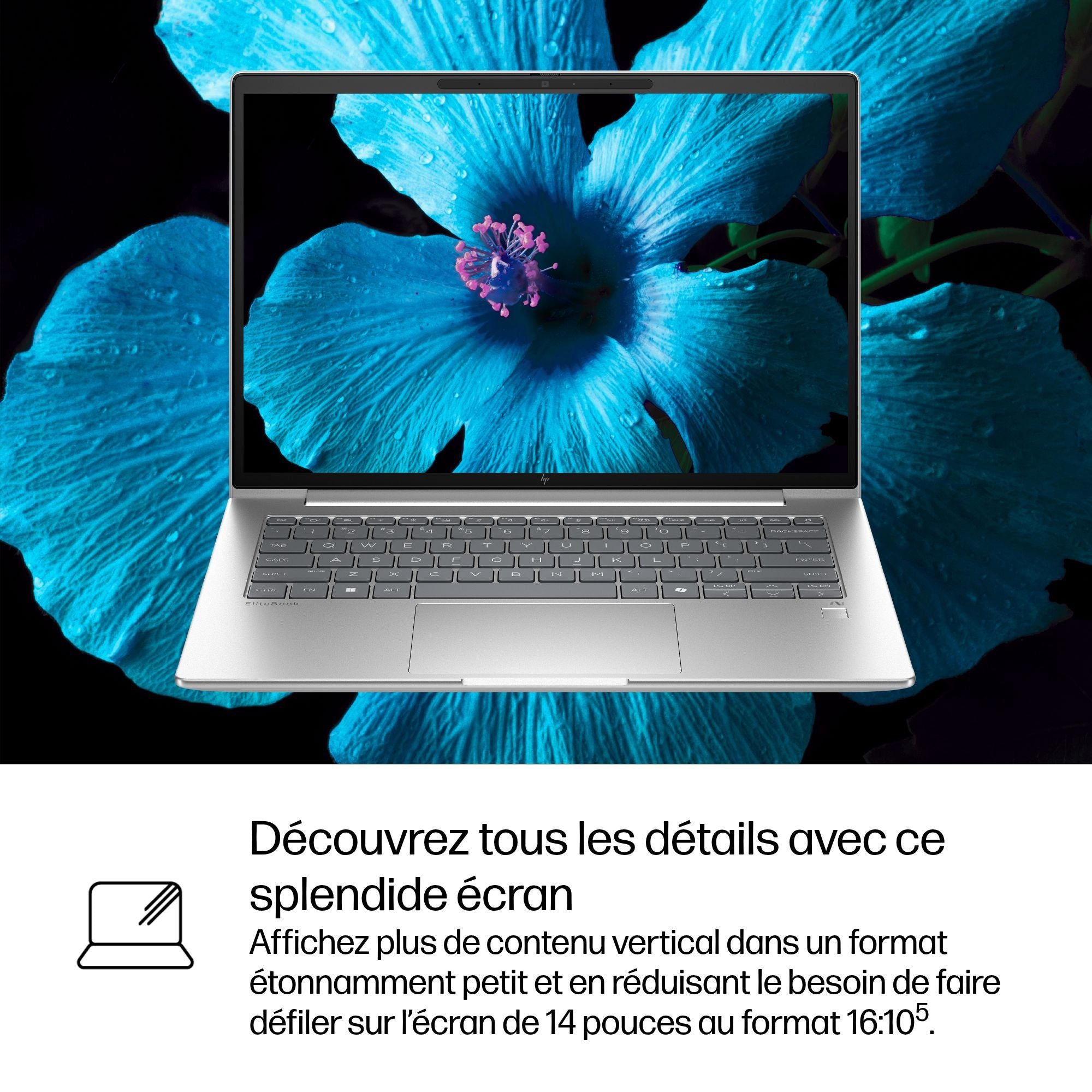 HP EliteBook 6 G1iq IA Nouvelle génération Snapdragon X1-26-100 14p WUXGA 16Go 512Go SSD UMA W11P Copilot + PC 1/1/0
