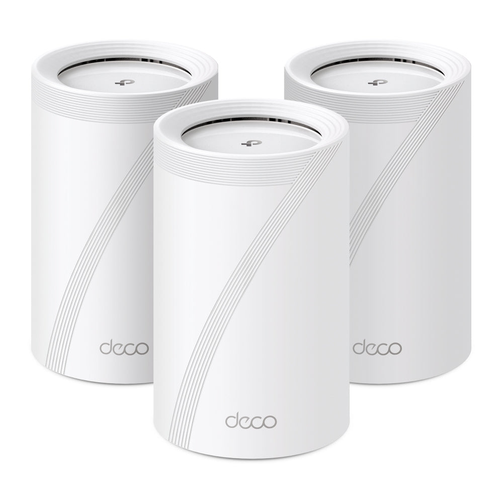 TP-LINK BE9300 Whole Home Mesh Wi-Fi 7 System Tri-Band 574Mbps at 2.4GHz + 2880Mbps at 5GHz + 5760Mbps at 6GHz Internal Antenna