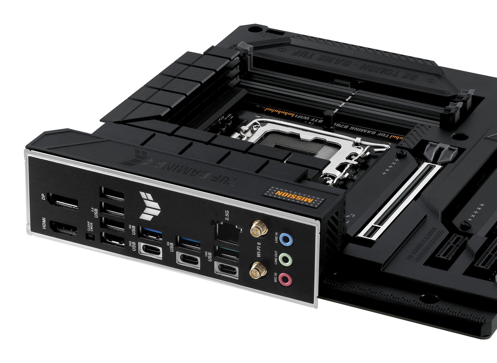 ASUS TUF GAMING B760M-BTF WIFI LGA 1700 4DDR5 microATX 4xSATA MB 1xHDMI 2.1 1xDP 1.4 3xM.2