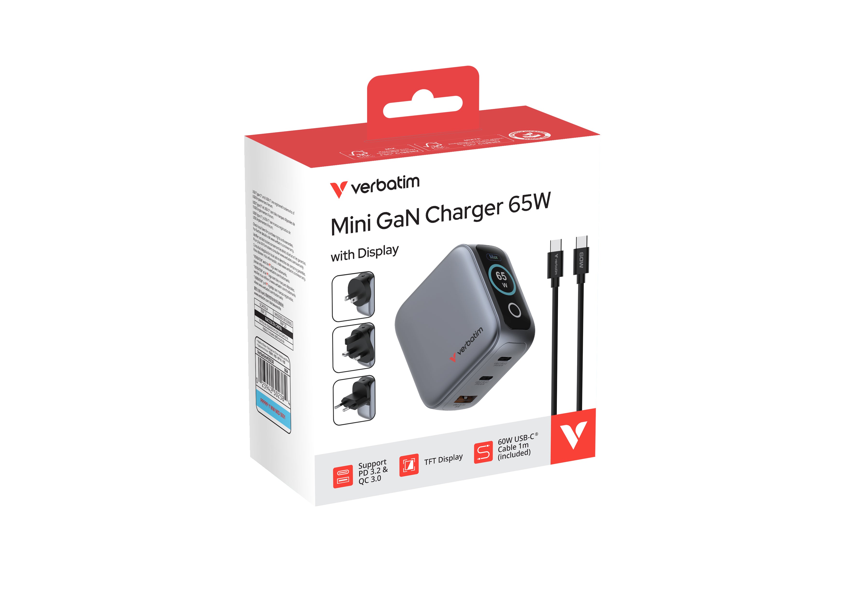 Mini GaN Charger 65W with Display
