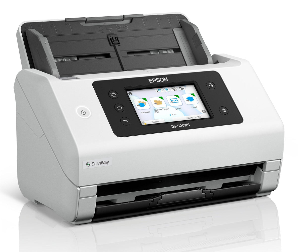 EPSON Scanner A4 network and Wifi autonome compatible with Open Platform 50ppm/100ipm feeder 100 sheets