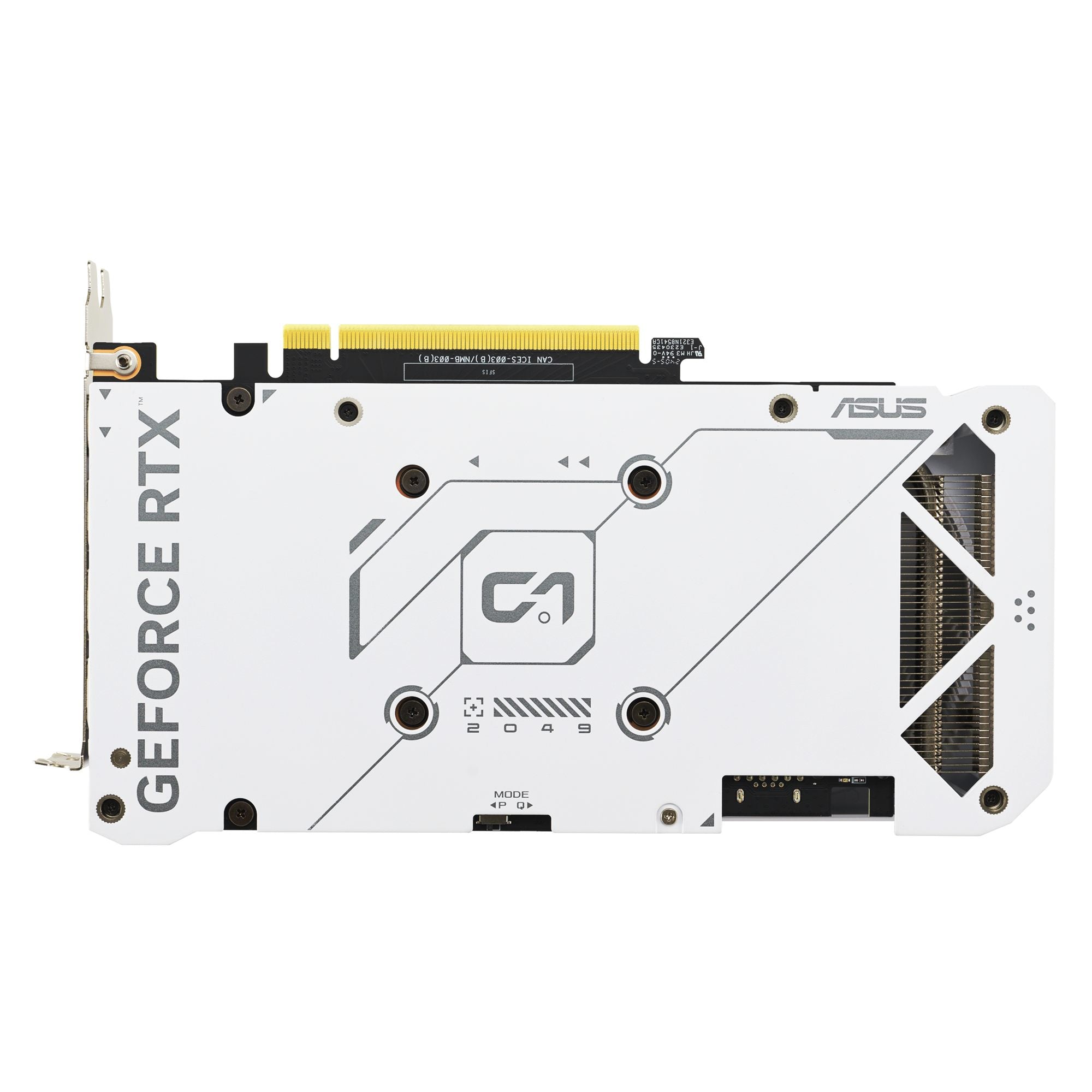 ASUS DUAL-RTX4070S-12G-EVO-WHITE RTX 4070 SUPER 12Go GDDR6X 1xHDMI 2.1a 3xDP 1.4a