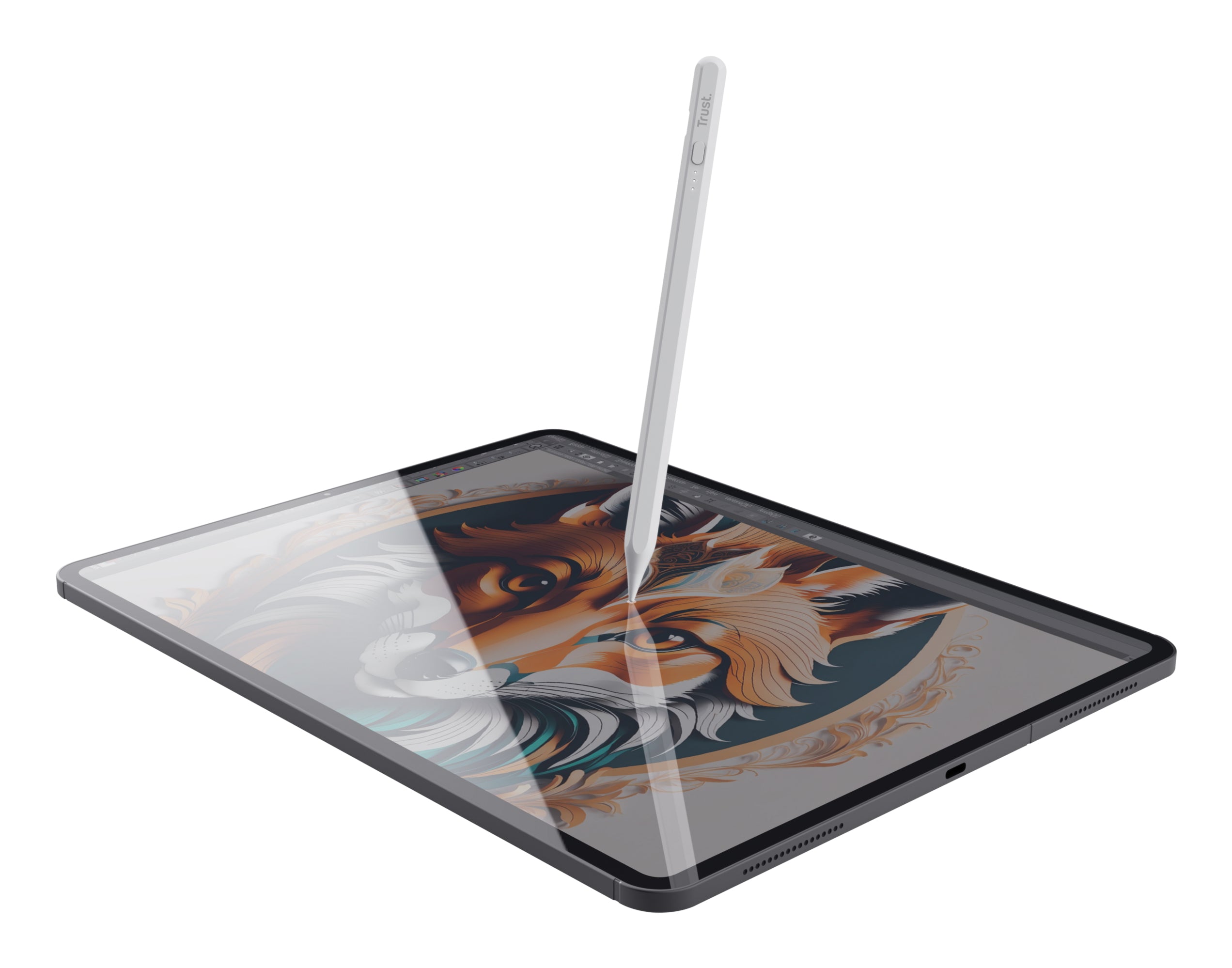 TRUST Stylet actif KYNA pour iPad - Blanc