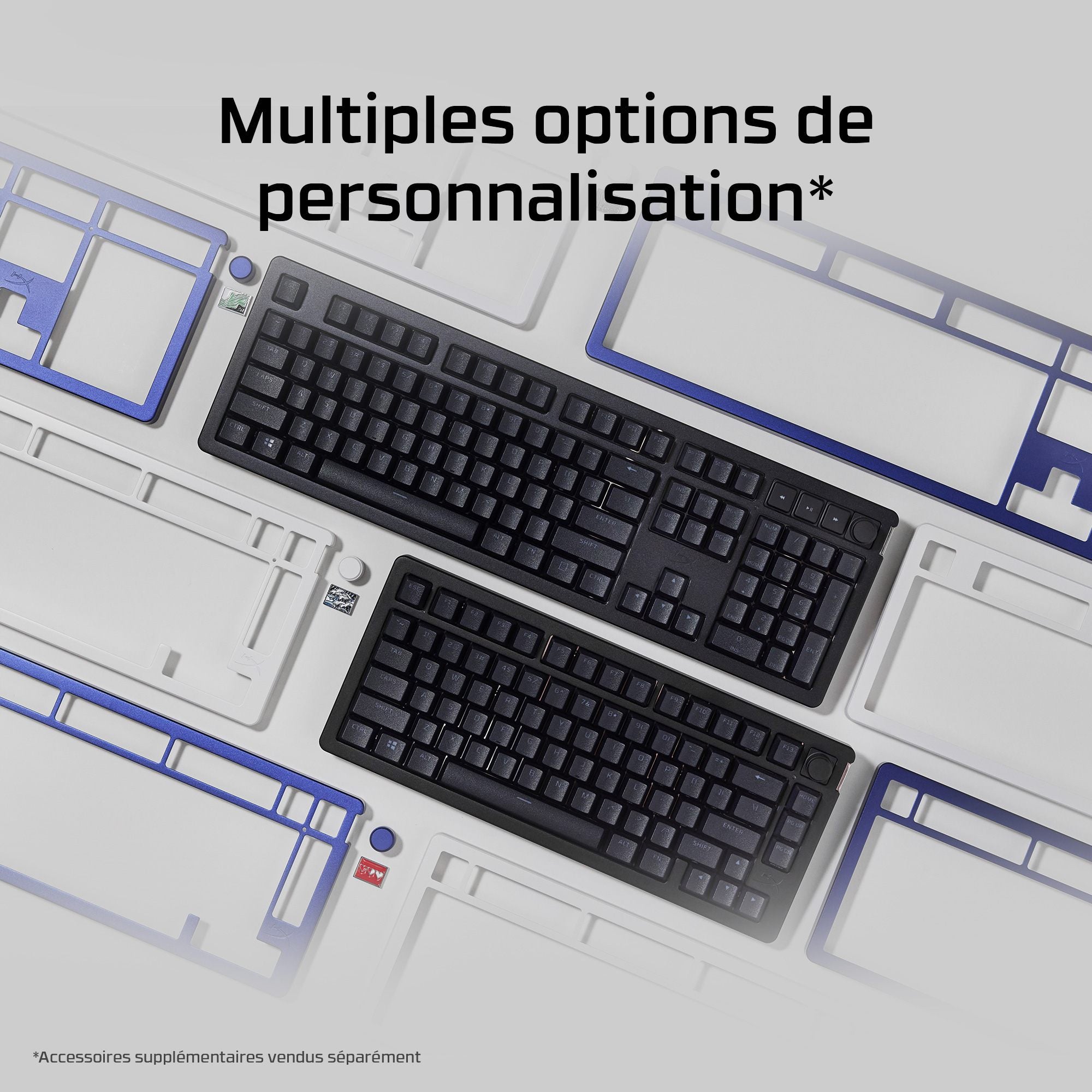 Clavier mécanique HyperX Alloy Rise RGB - Interrupteurs linéaires HyperX - QWERTY US INT
