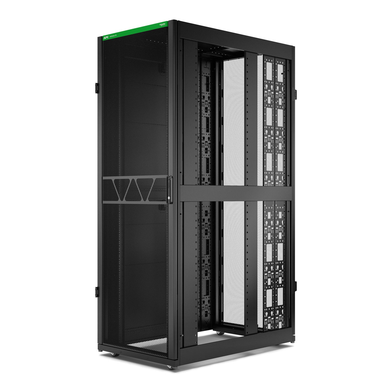 APC NetShelter SX Gen 2 Rack cabinet 2124H x 750W x 1200D mm with sides floor-standing Black 45U 19 TAA Compliant