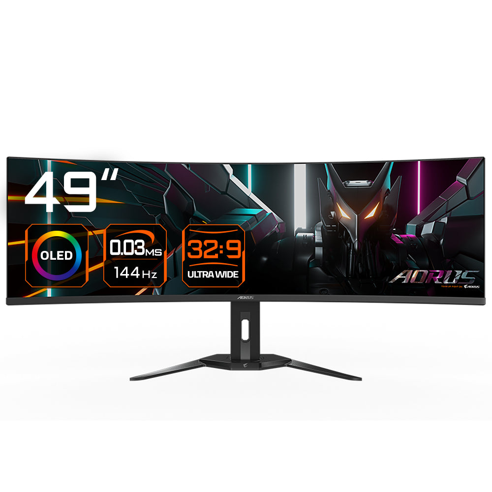 "GIGABYTE AORUS CO49DQ écran plat de PC 124,5 cm (49"") 5120 x 1440 pixels Dual QHD Noir"