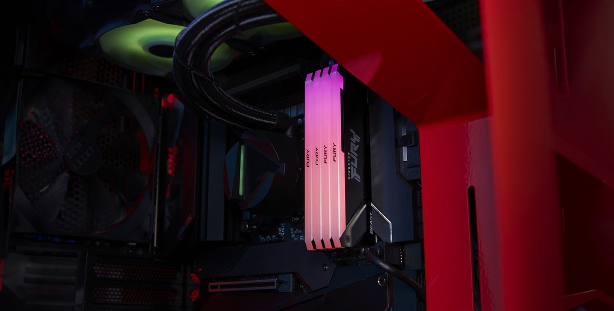 KINGSTON 32Go 3600MT/s DDR4 CL17 DIMM Kit of 4 FURY Beast RGB