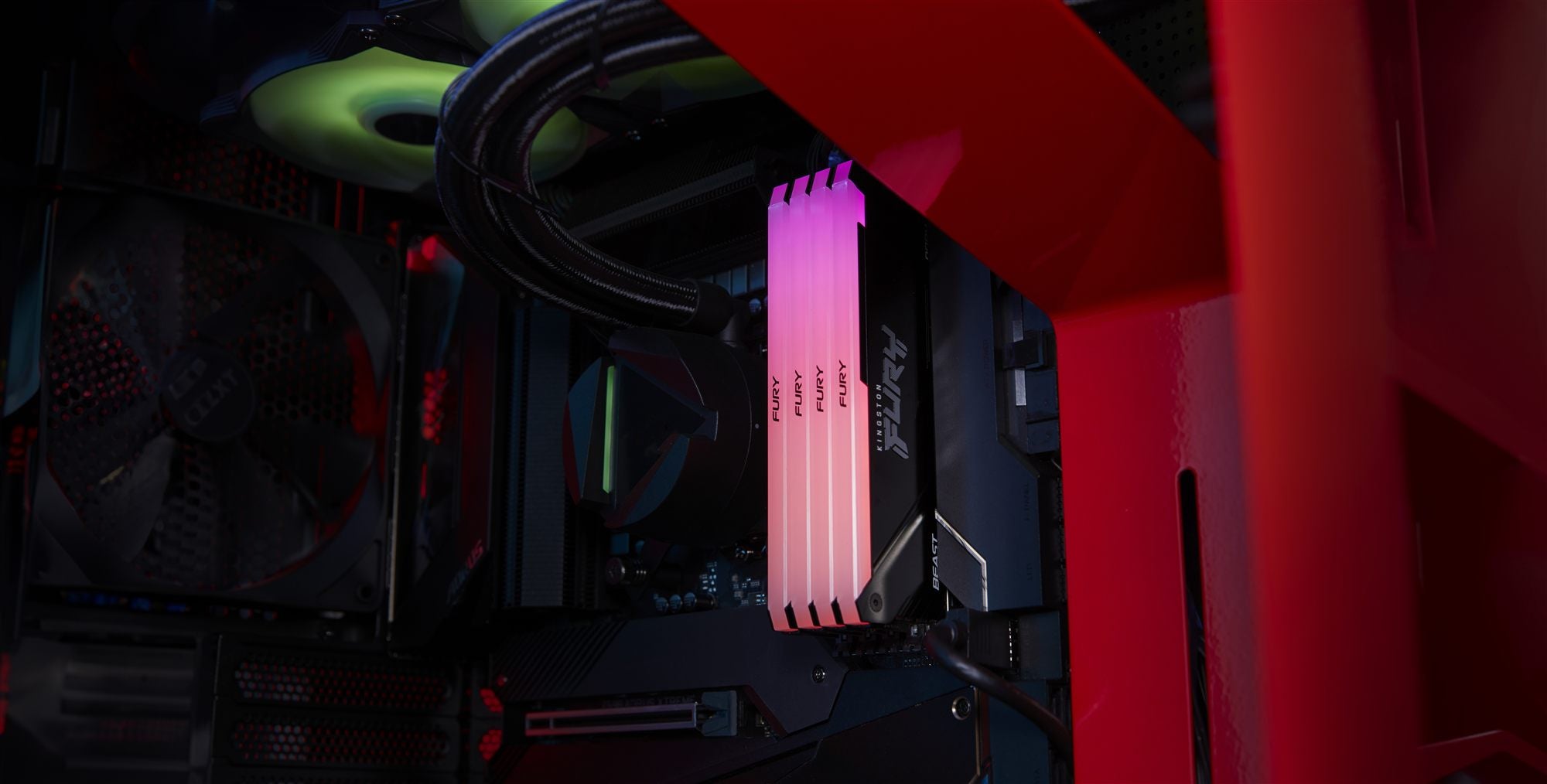 KINGSTON 32Go 3200MT/s DDR4 CL16 DIMM Kit of 2 1Gx8 FURY Beast RGB