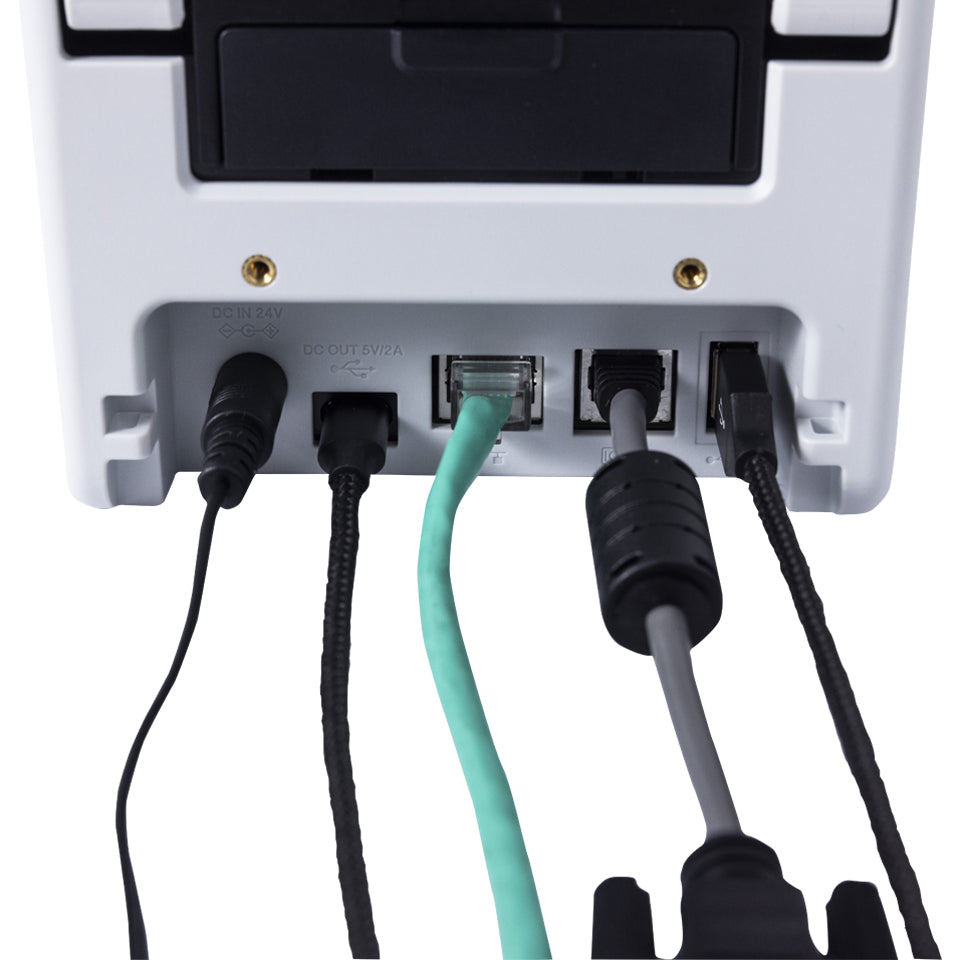 BROTHER 2p label printer USB connection 203dpi Ethernet Possible battery LCD screen Bluetooth Wi-Fi touch screen