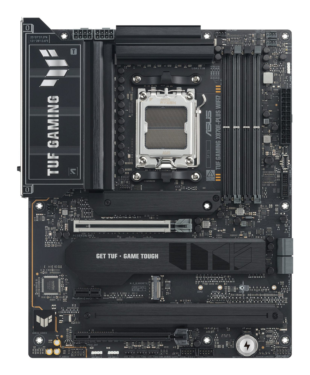 ASUS TUF GAMING X870E-PLUS WIFI7 AMD AM5 ATX motherboard 4xDDR5 PCIe 5.0 x16 4xM.2 1xHDMI 2xSATA