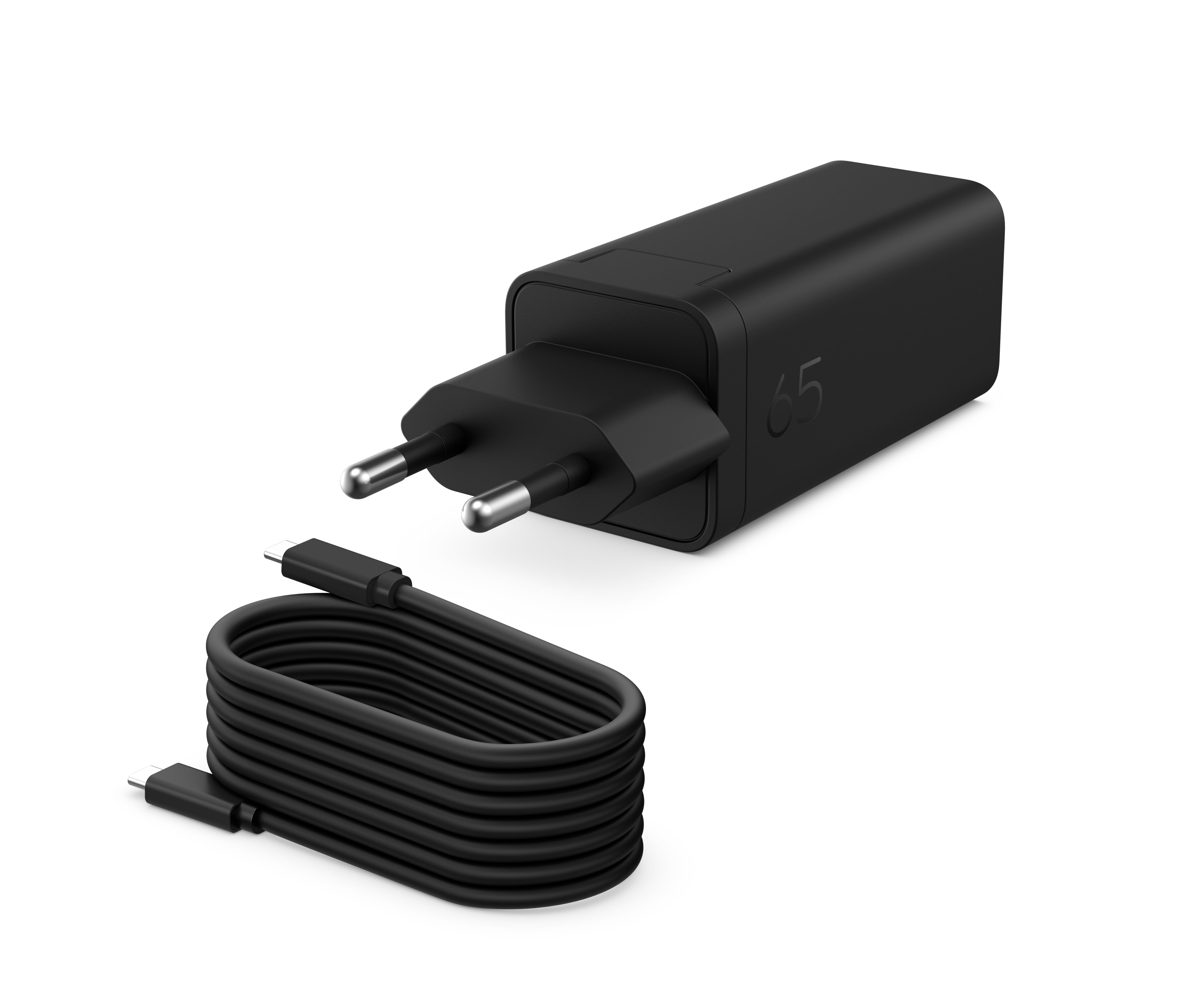 HP 65W GaN Wall CHRGR EMEA-INTL EN Loc-E