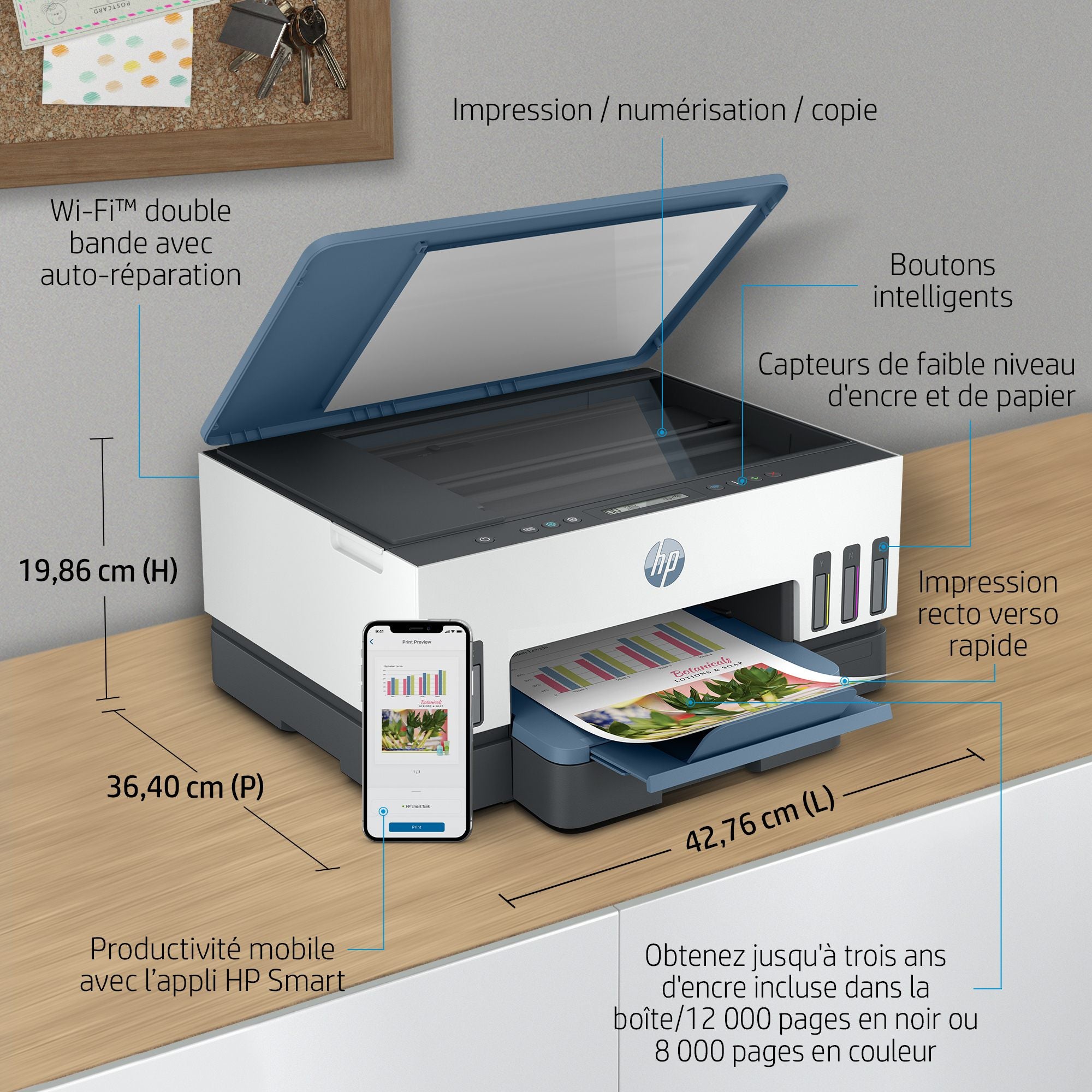 HP Smart Tank 7006 All-in-One MFP colour inkjet refillable 216x297mm A4 13ppm Copy 15ppm Print 250sheets USB Wi-Fi Bluetooth