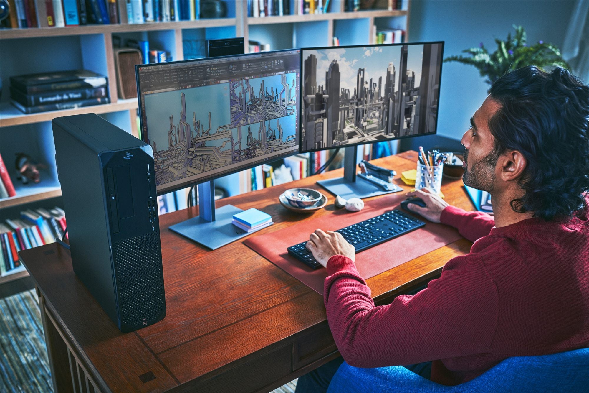 HP Écran de conférence Z24m G3 QHD avec webcam IR 5Mpx 23.8p QHD 2560x1440 HDMI USB-C USB port DisplayPort