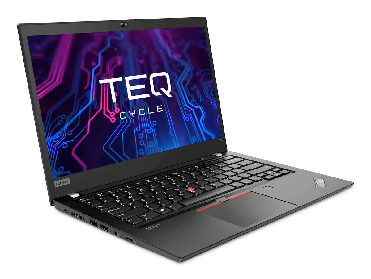 TEQCYCLE Premium - Lenovo Thinkpad T14 G1 Intel Core i5-10310U 14p FHD 16Go 256Go SSD W11P PC Portable reconditionné garantie 2 ans