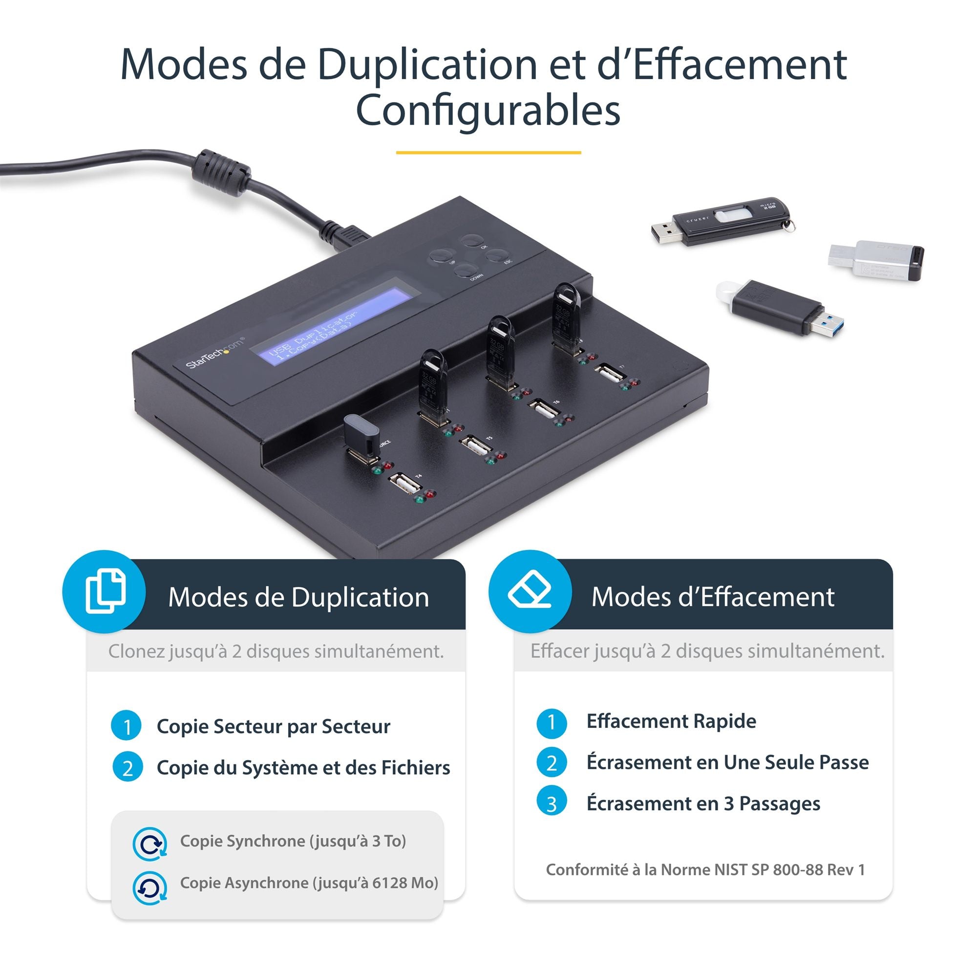 StarTech.com USB Duplicator/Eraser - 1:7