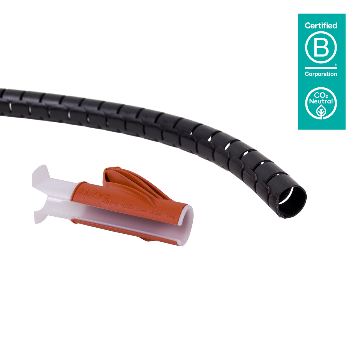 DATAFLEX 33783 CABLE ZIP NOIR AVEC OUTIL A MAIN 25 mm 3 m