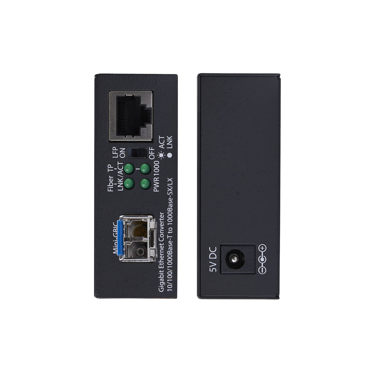 Gigabit SM LC Fiber Media Converter 40km