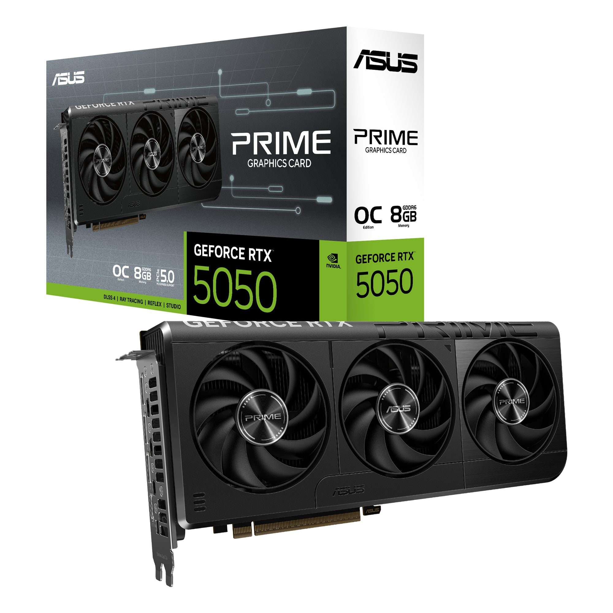 ASUS PRIME Geforce RTX 5050 OC 8Go GDDR6 3xDP 1xHDMI