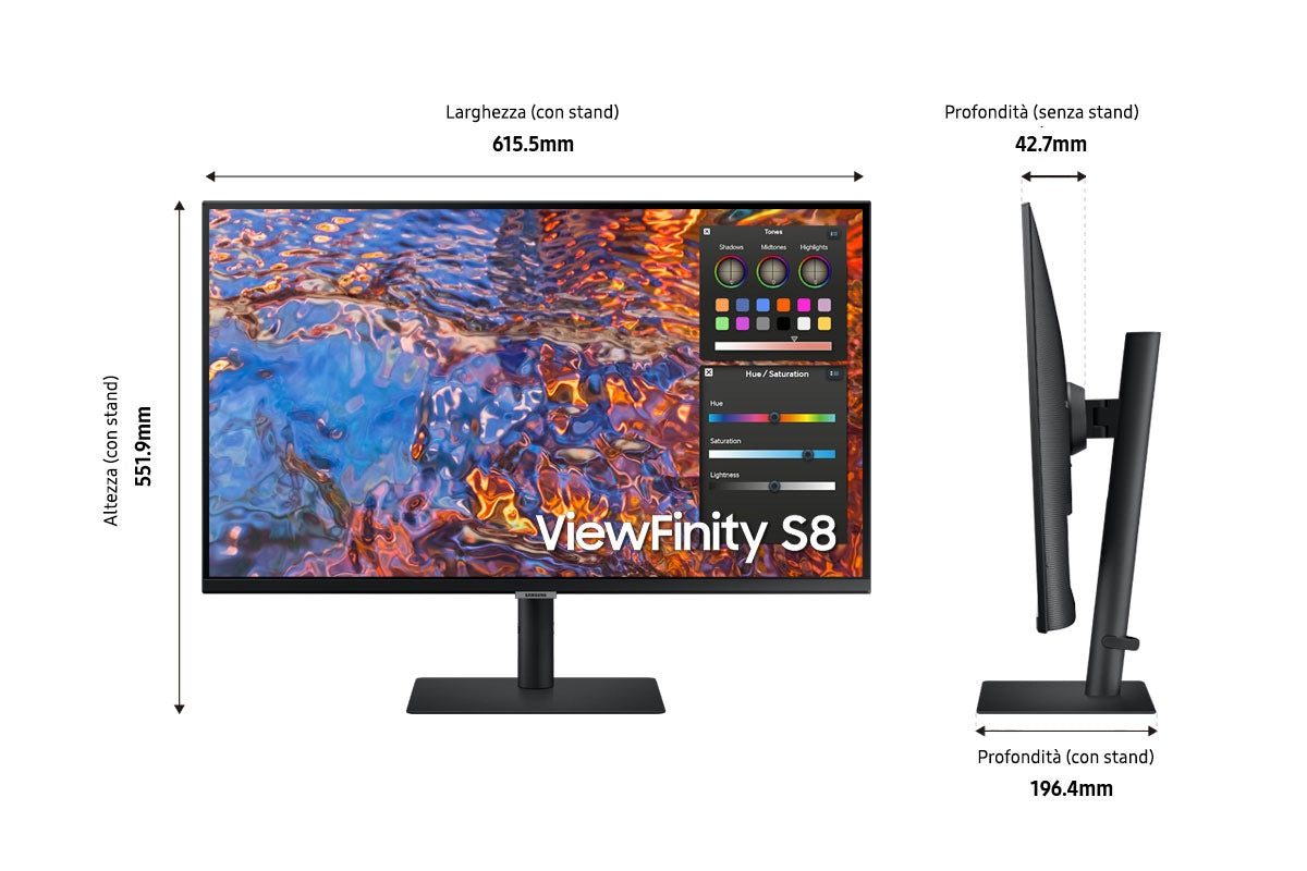 S27B800P 27" 16:9 3840x2160 IPS