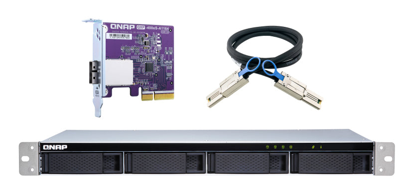 4-bay 1U SATA JBOD exp unit+PCIe card
