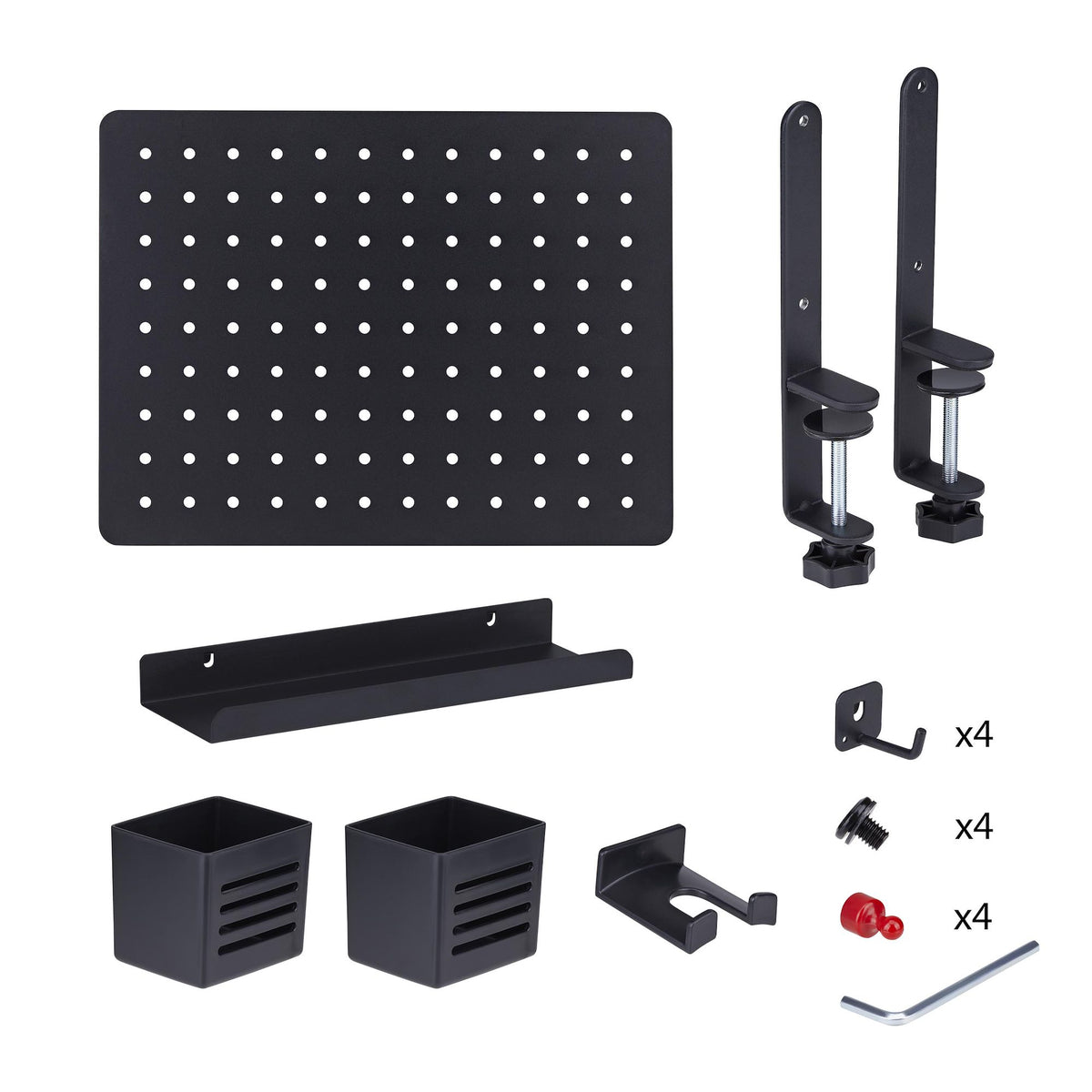 Clamp-On Pegboard Desktop Organizer