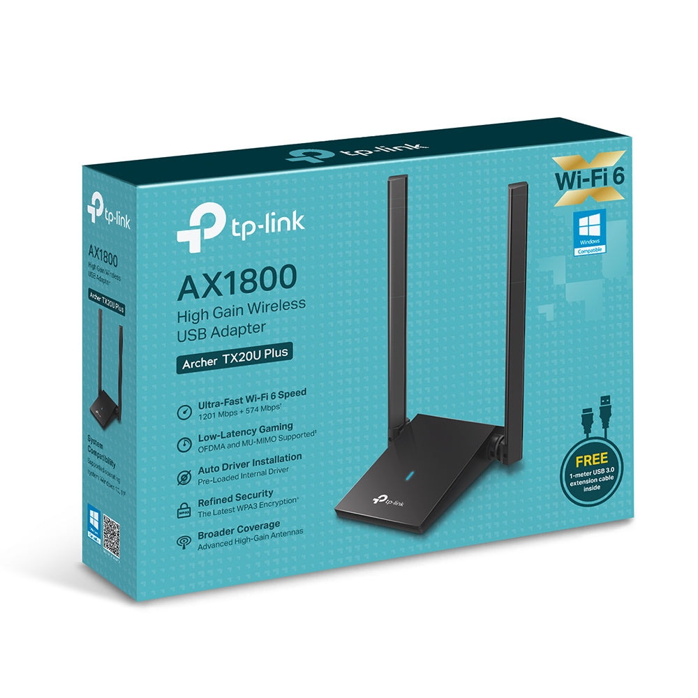 TP-LINK AX1800 High Gain Dual Band Wi-Fi 6 USB Adapter