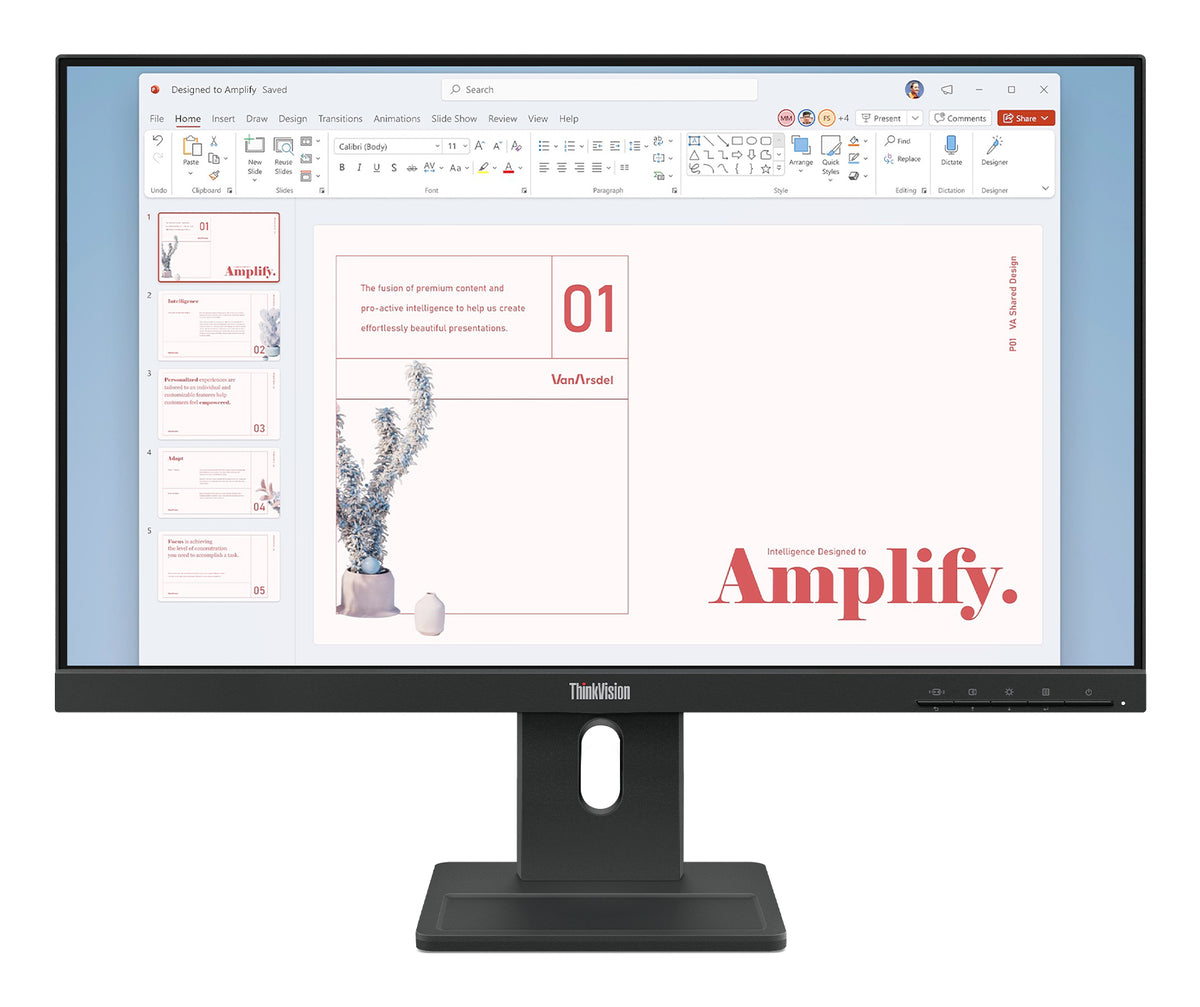 LENOVO ThinkVision E24-40 LED Écran 24p 1920x1080 Full HD (1080p) 100Hz IPS 250cd/m2 HDMI VGA DisplayPort speakers 3y