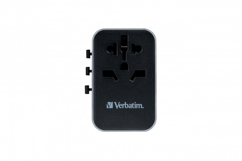 VERBATIM UNIVERSAL TRAVEL ADAPTER UTA-04 PD61W / QC / 3XUSB / 2XTYPE-C WCF (P)