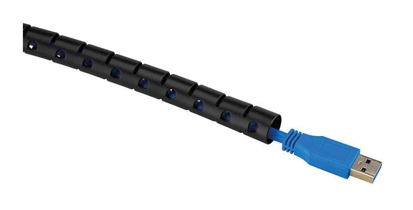 NEOMOUNTS Spiral Cable Wrap 15mm multiple cables black