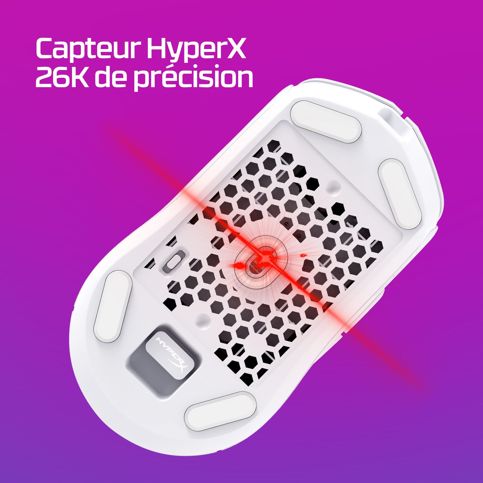 HyperX Pulsefire Haste 2 - souris de jeu sans fil - HyperX 26K 26000 DPI 60g noire