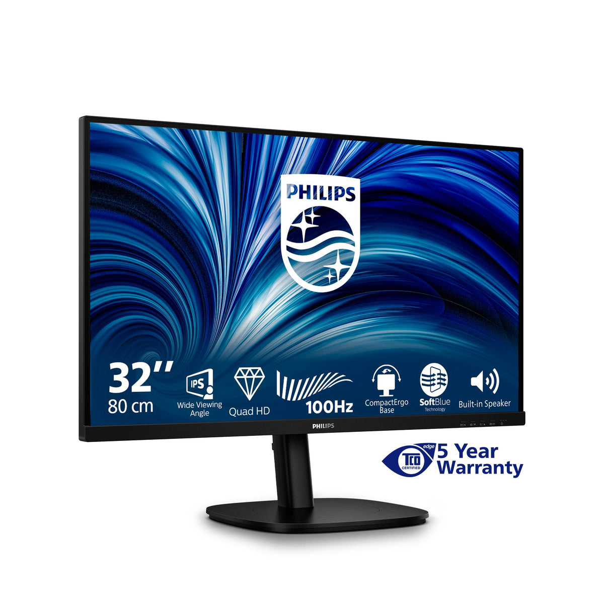 PHILIPS 32B2N3500/00 31.5p QHD 16:9 IPS 100Hz HAS 180mm HDMI 2x 2.0 DP 1.2