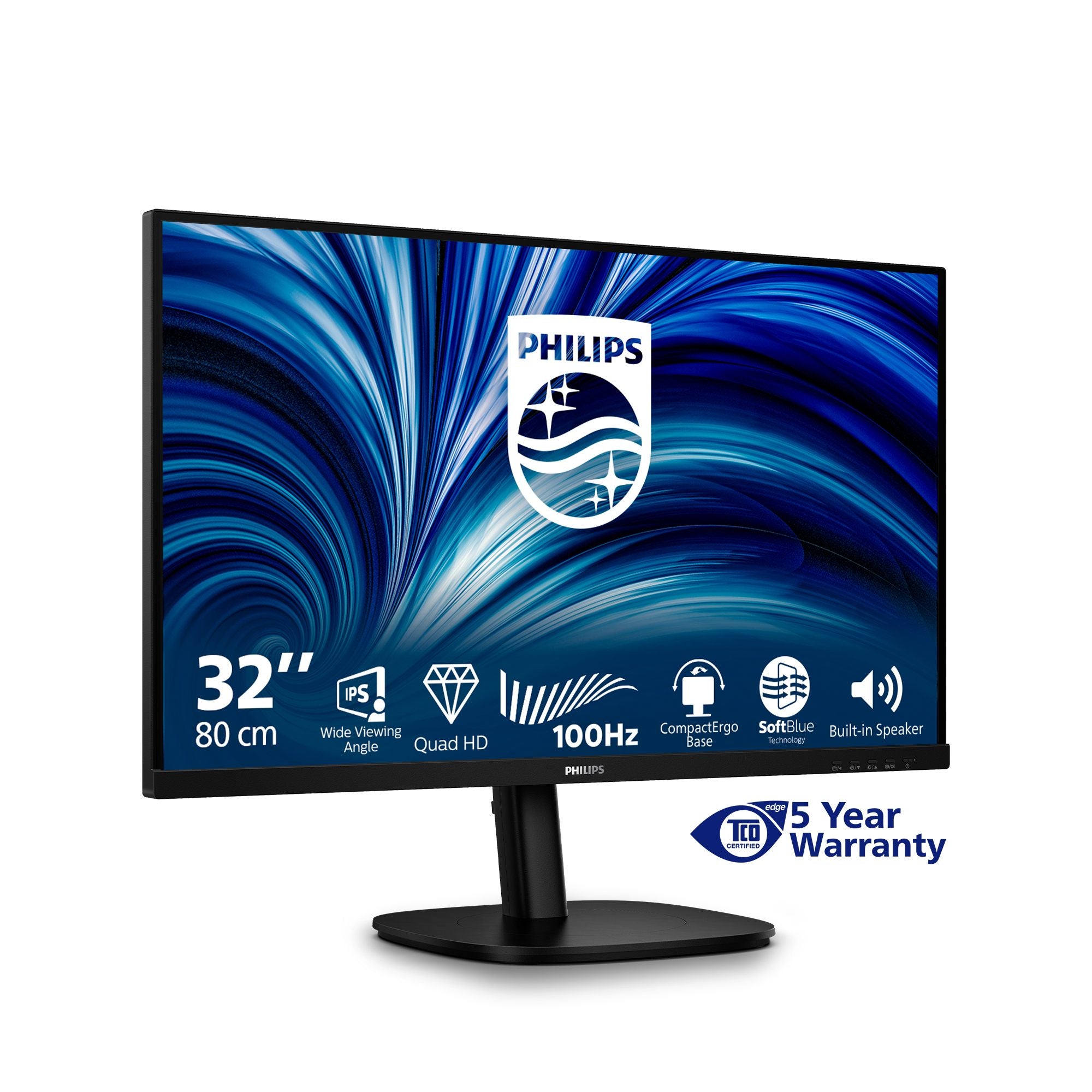 PHILIPS 32B2N3500/00 31.5p QHD 16:9 IPS 100Hz HAS 180mm HDMI 2x 2.0 DP 1.2
