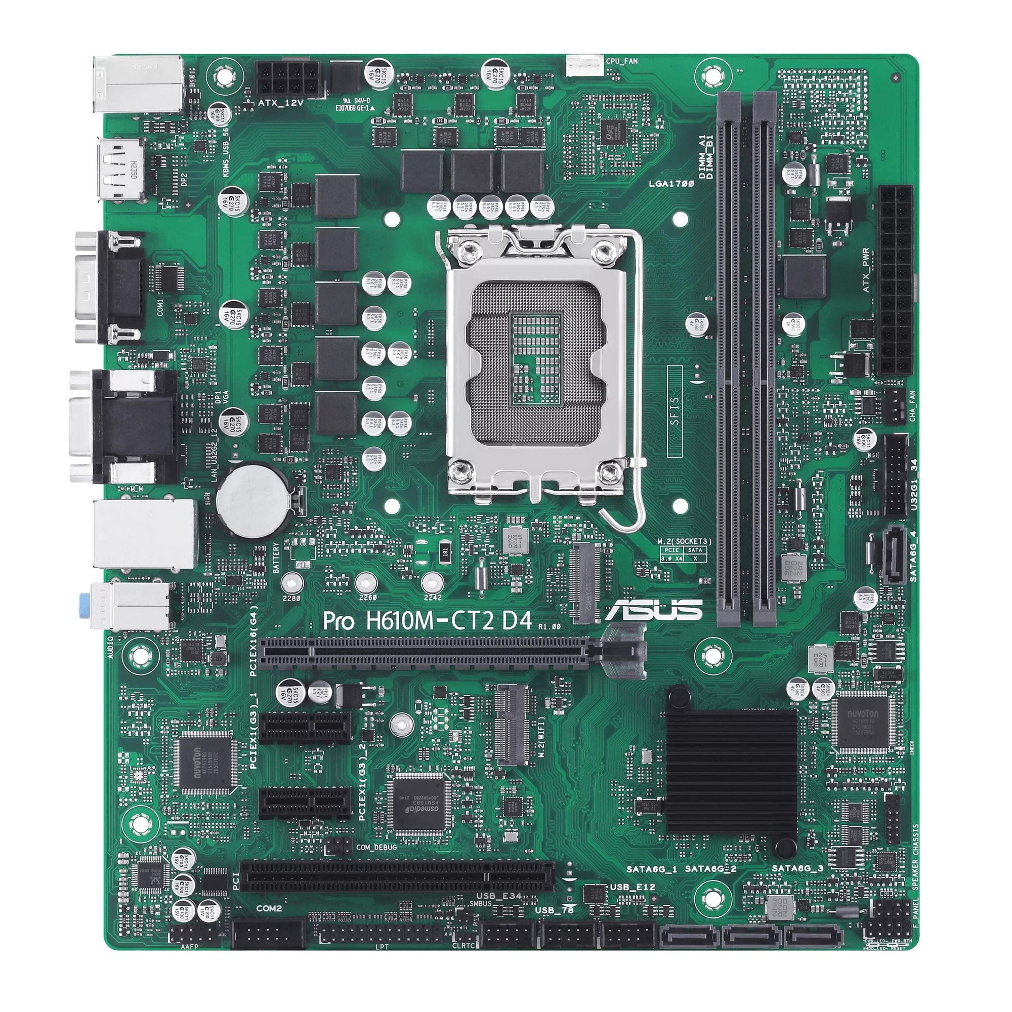 ASUS PRO H610M-CT2 D4-CSM LGA1700 2DDR4 microATX 4xSATA MB 1xD-Sub 1xM.2 1xPCIe 4.0