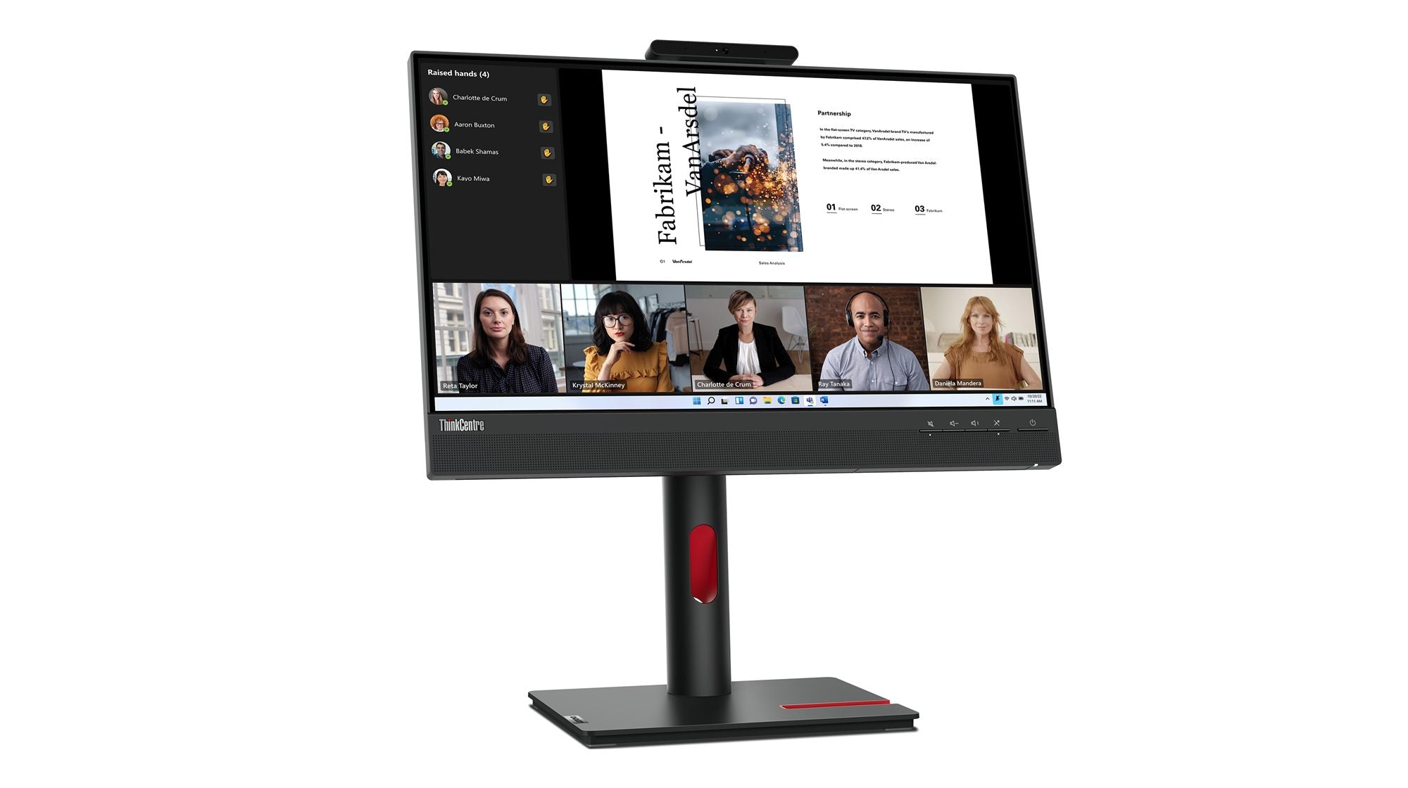 LENOVO ThinkVision TIO22 G5 21.5p Touch IPS WLED 16:9 250cd/m2 4ms HDMI DP USB