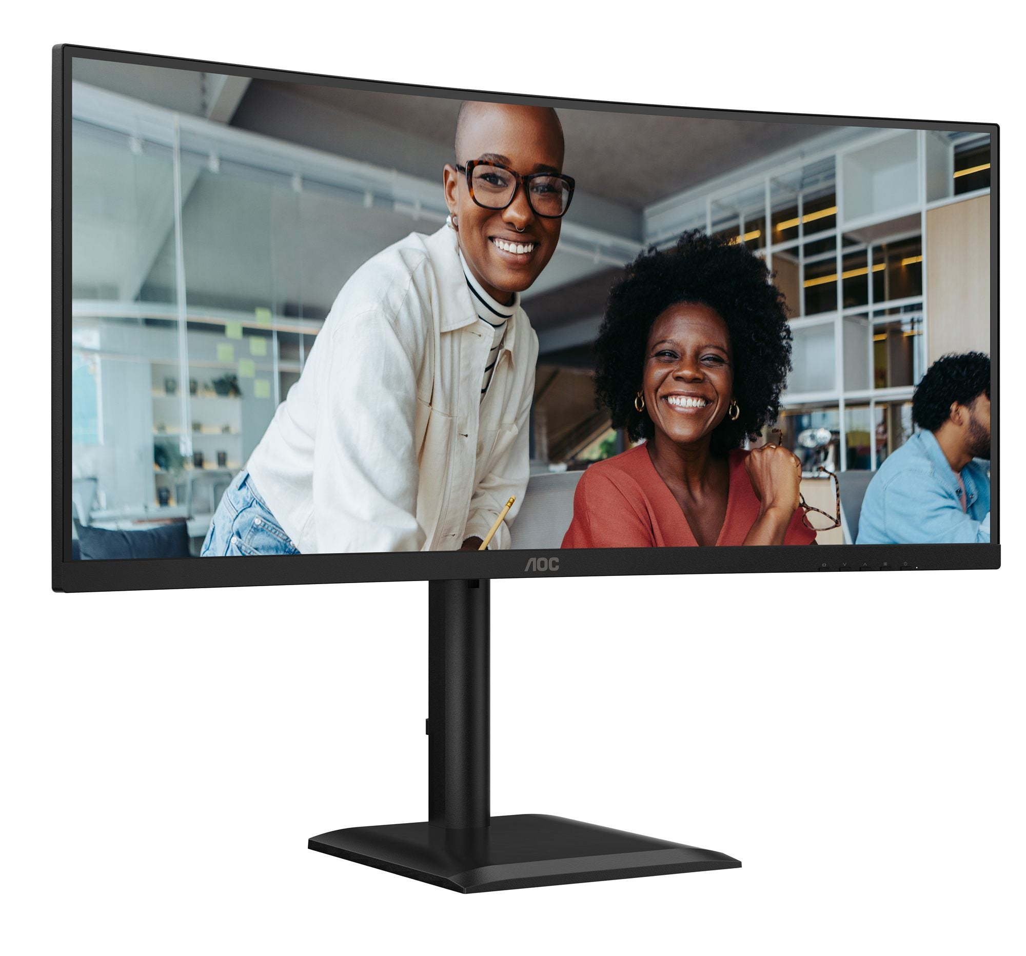 AOC CU34E4CV - Écran incurvé - 34i - 3440 x 1440 UWQHD 120 Hz - VA - 3500:1 - HDR10 - 4 ms - 2xHDMI DP USB-C -HP- GAR 5 ans