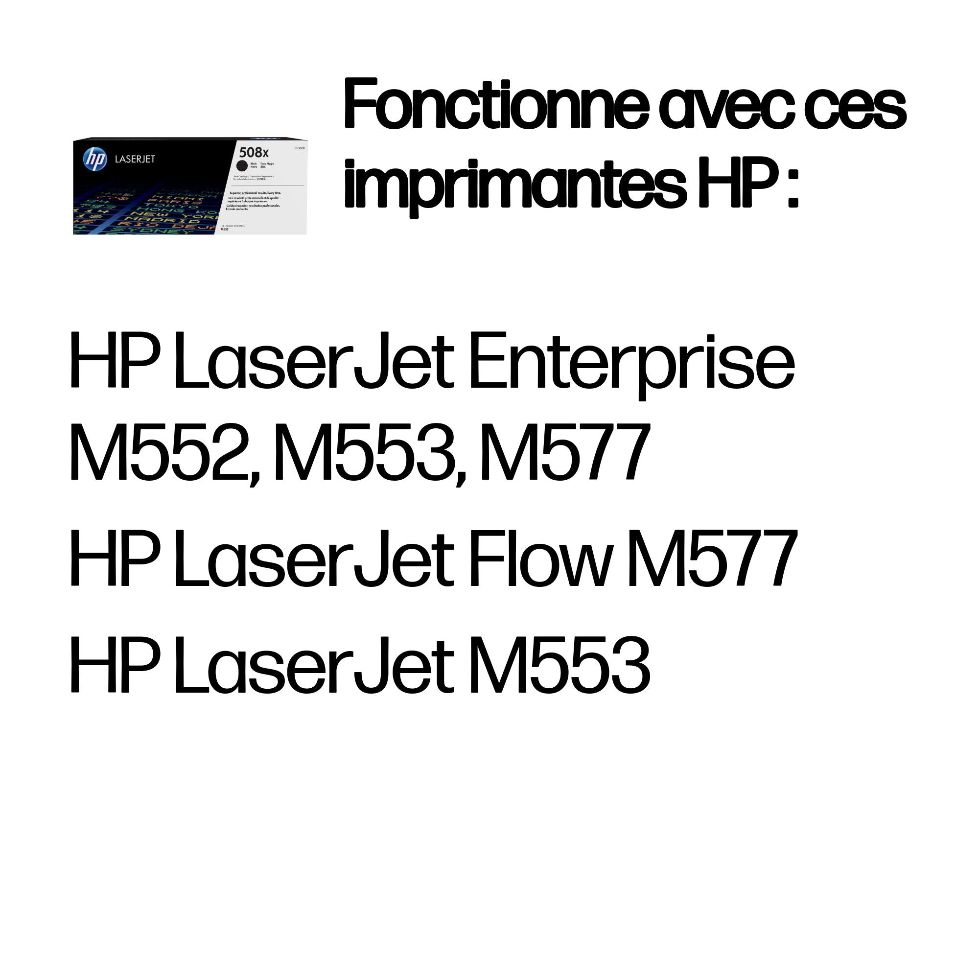 HP 508X original Toner cartridge CF360X black 12.500 pages high capacity