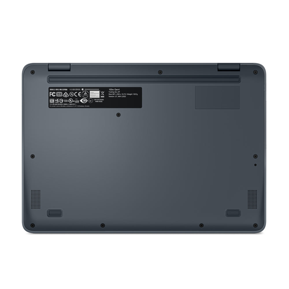 LENOVO 100w G4 Intel N100 11.6p HD 4Go 128Go SSD M.2 2242 PCIe Intel UHD Graphics W11P 1YR Carryin