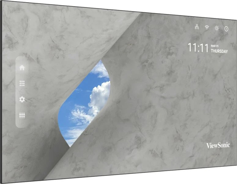 Viewsonic, 163inch Direct View LED Display, 3840x2160P, 13Bit, Refresh Rate 3840Hz, Pixel Pitch 0.9mm, Hdmi Input & Output, COB, Black