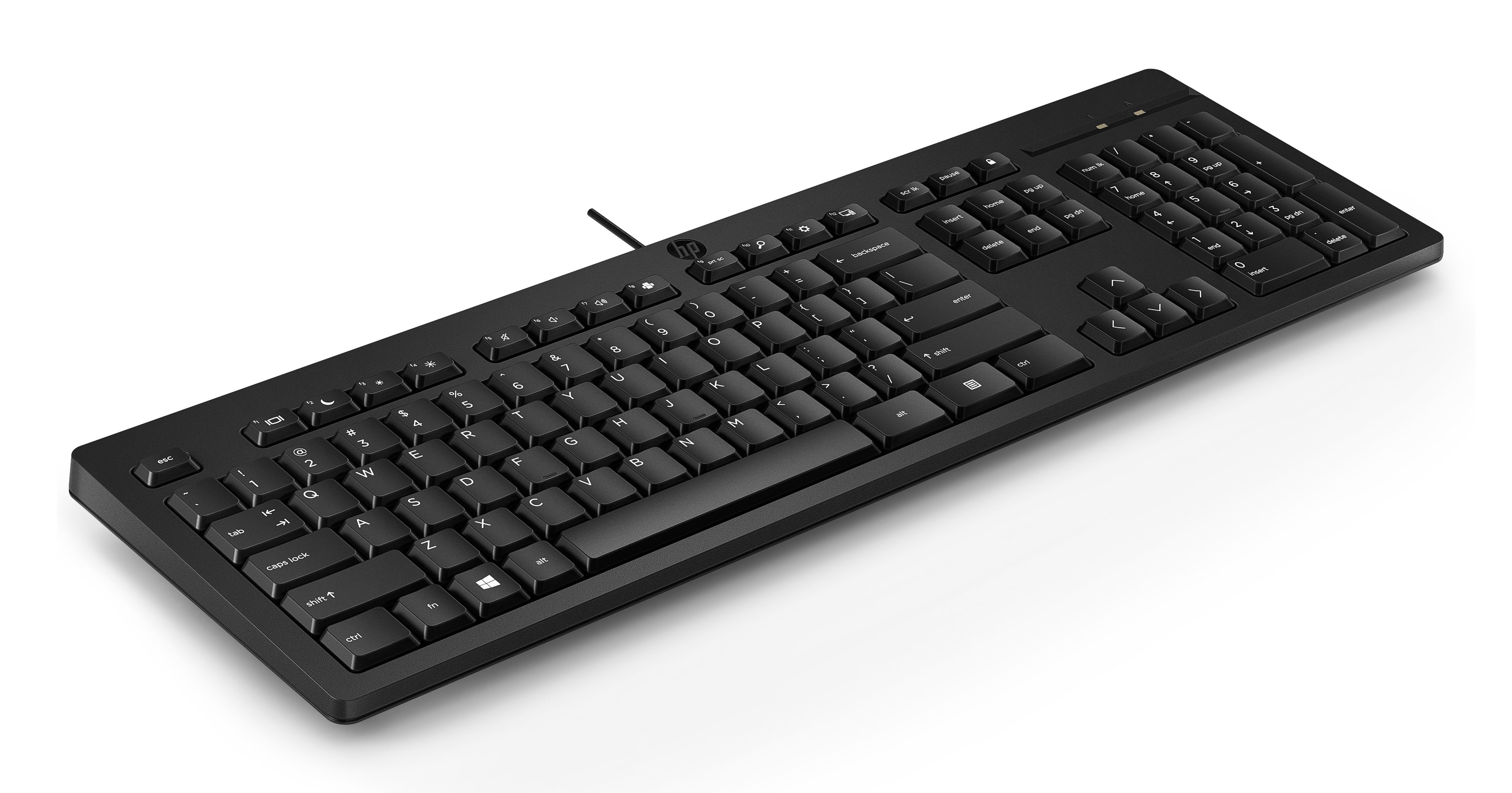 Clavier filaire HP 125 - récepteur USB - noir, BULK 12 pieces (266C9A6#ABB)