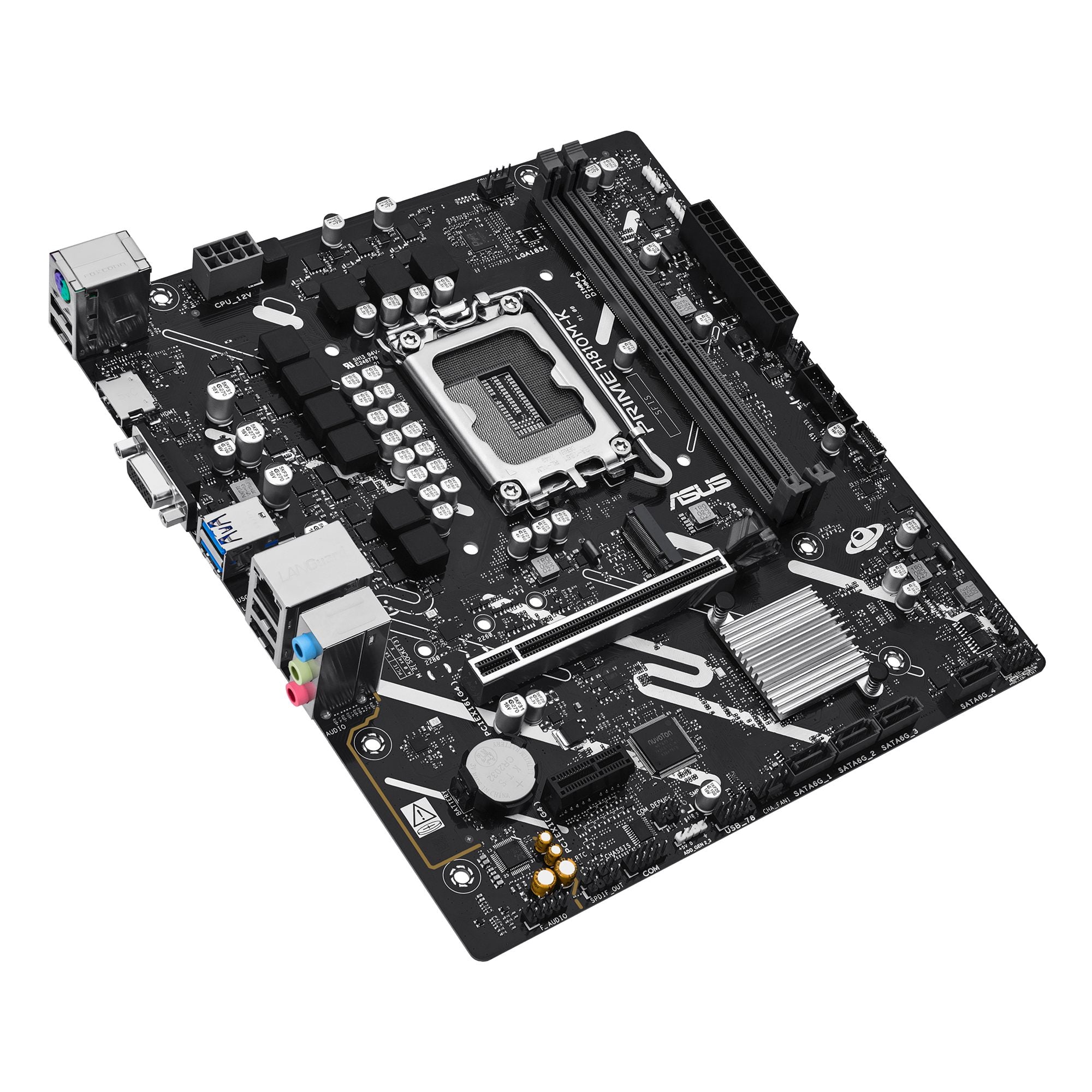 ASUS PRIME H810M-K LGA1851 DDR5 Micro-ATX motherboard 1xPCIe 4.0 1xM.2 1xHDMI 1xVGA