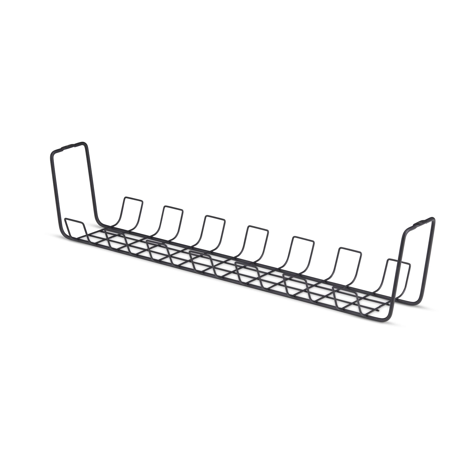 Under Desk Cable Management Tray Black