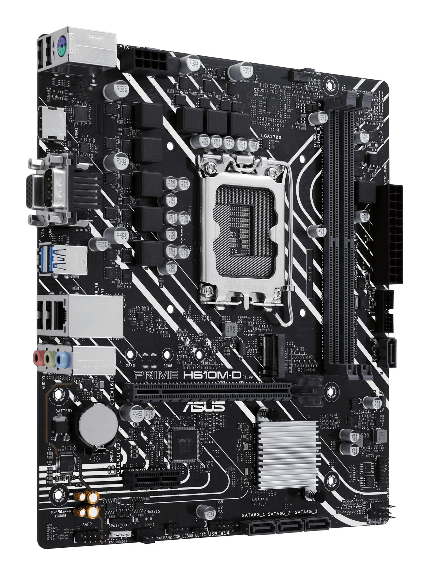 ASUS PRIME H610M-D LGA 1700 2DDR5 microATX 4xSATA MB 1xHDMI 2.1 1xD-Sub 1xM.2