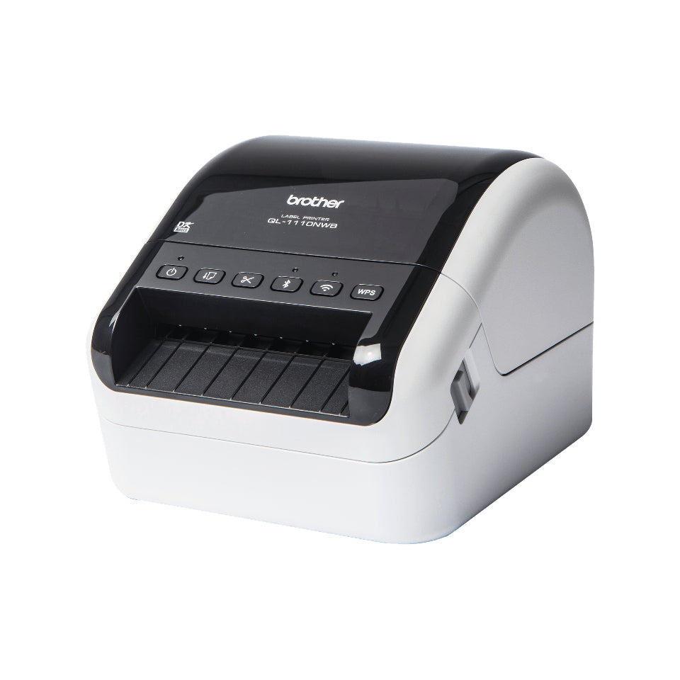 Brother QL-1110NWB imprimante pour étiquettes Thermique directe 300 x 300 DPI 110 mm/sec Avec fil &sans fil Ethernet/LAN DK Wifi Bluetooth