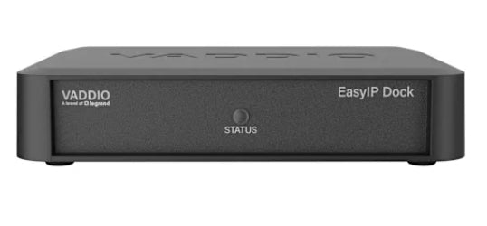Vaddio EasyIP Dock Audio/Video Switching Station â€“ 1080p, USB 3.0, HDMI, Dante â€“ for IP-based AV integration in professional environments.