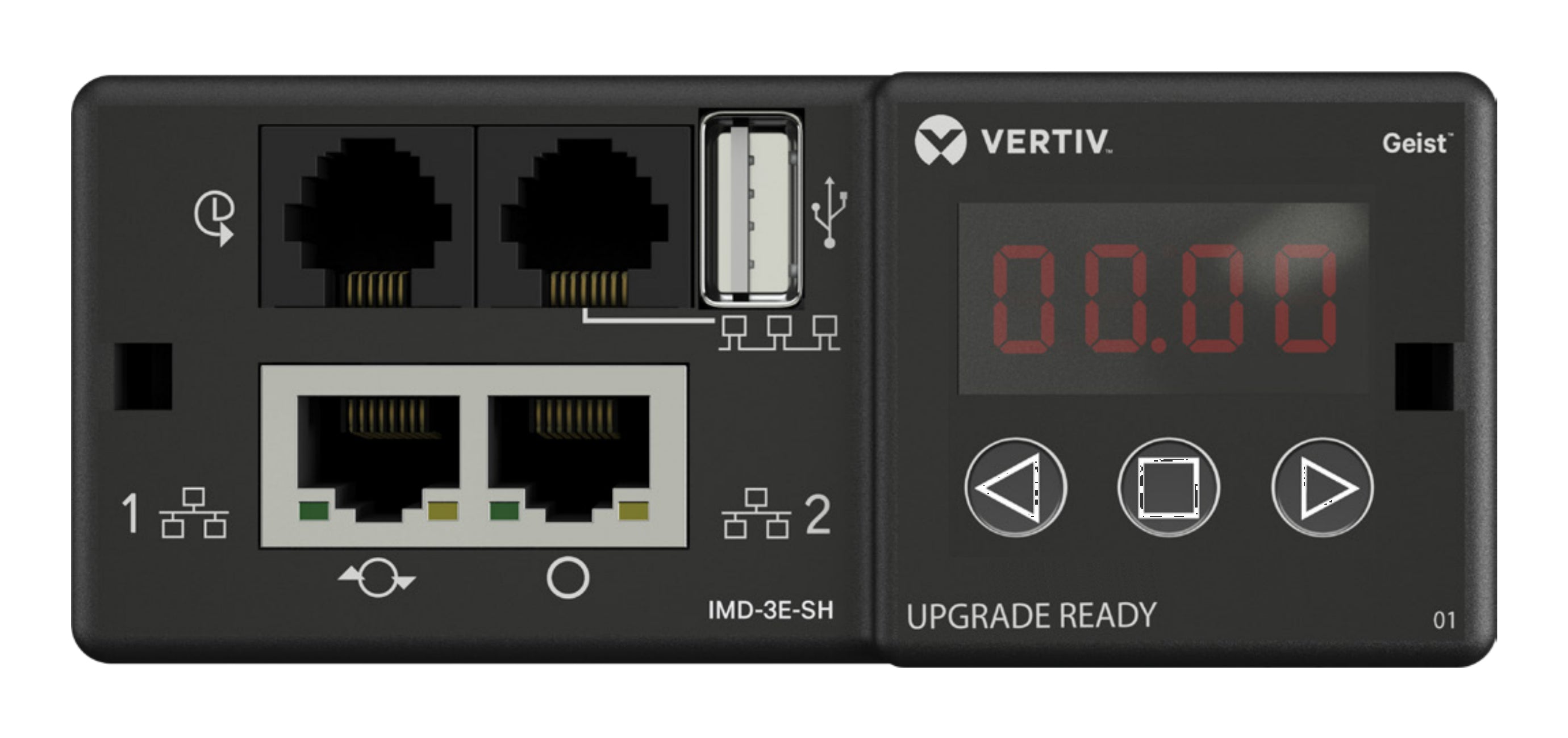 1U rPDU Interchangeable Monitor.Dev.Upg