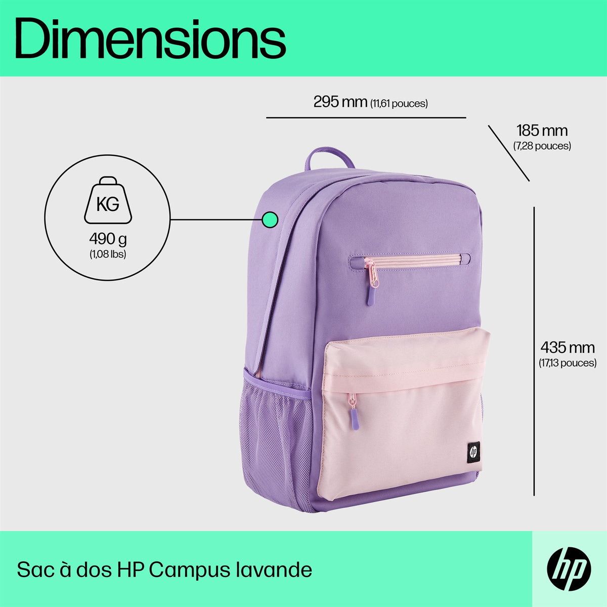 HP Campus Lavender Backpack