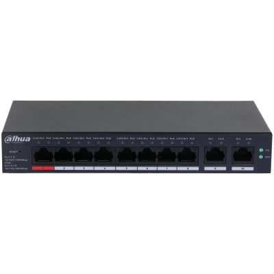 Dahua CS4010-8GT-110 Commutateur Gigabit de Bureau Géré par le Cloud de 10 Ports avec 8 Ports PoE