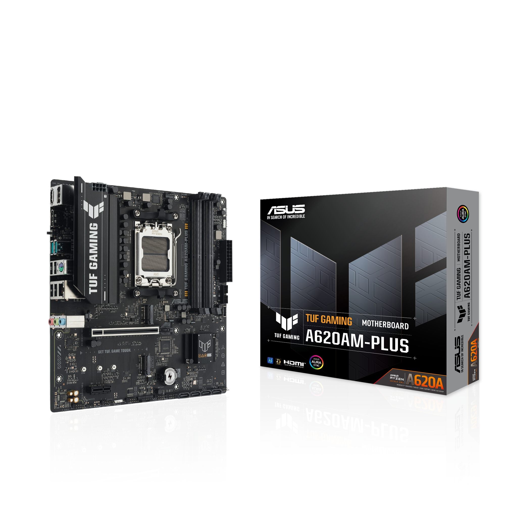 ASUS AMD A620A micro-ATX motherboard 4xDDR5 1xHDMI 2.1 2xDP 1.4 2xM.2 4xSATA